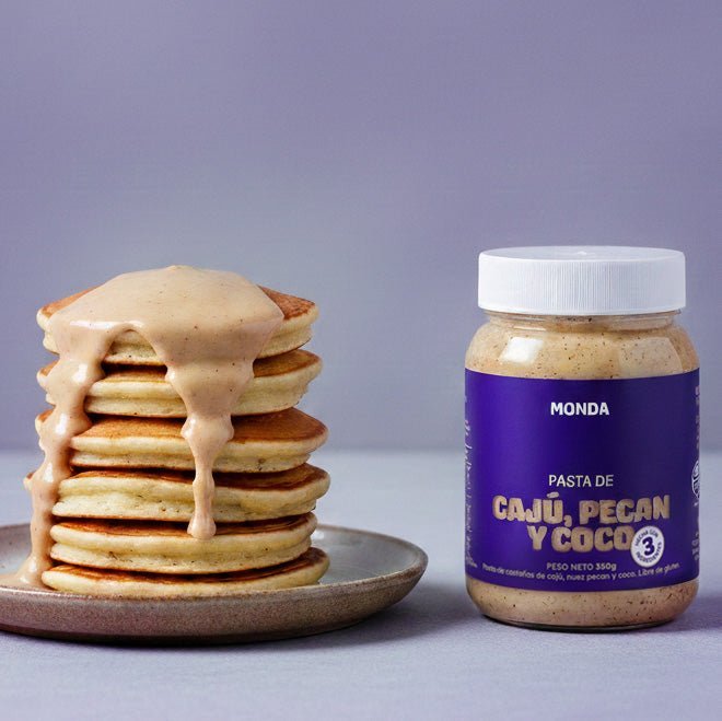 Pancakes con Cajú, Pecán y Coco - Monda