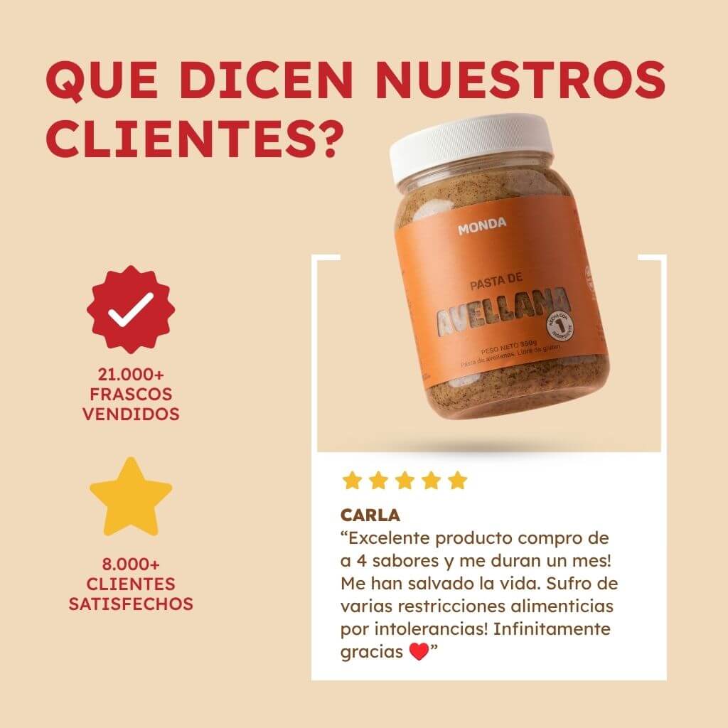 Pasta de Avellanas - Marca Monda