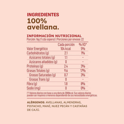 Pasta de Avellanas - Marca Monda
