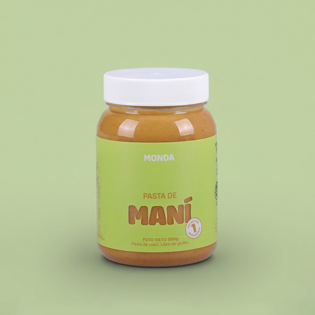 Frasco de Pasta de Maní Monda 350g