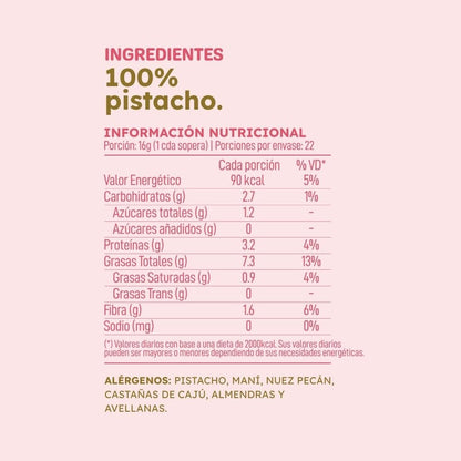 Pasta de Pistacho - Marca Monda
